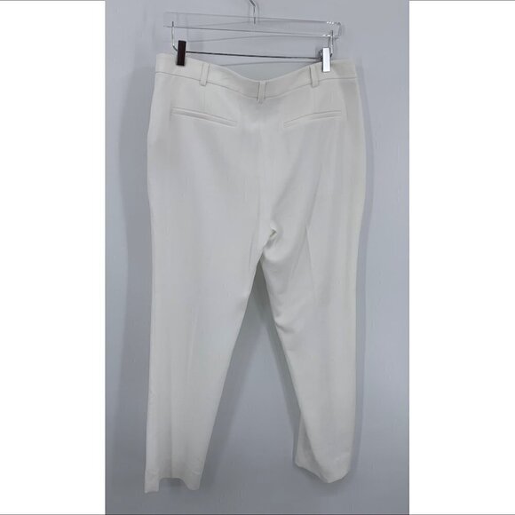 DVF Diane von Furstenberg Tami crop crepe trousers pants white new 14 - Picture 3 of 4